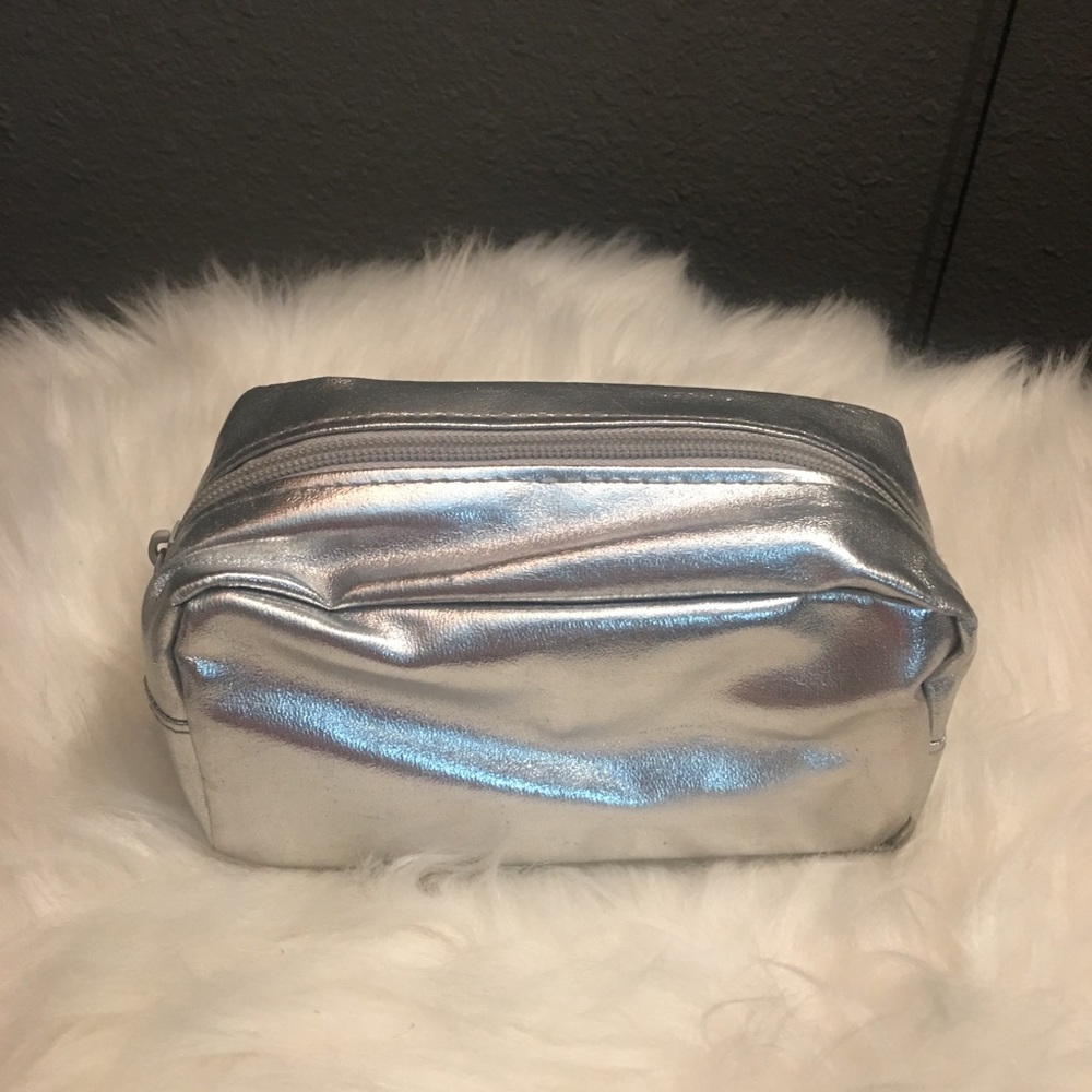 Silver Bare Minerals  Makeup Bag
